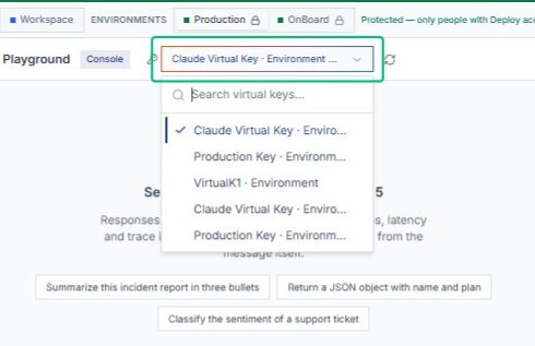 Open the virtual key selector