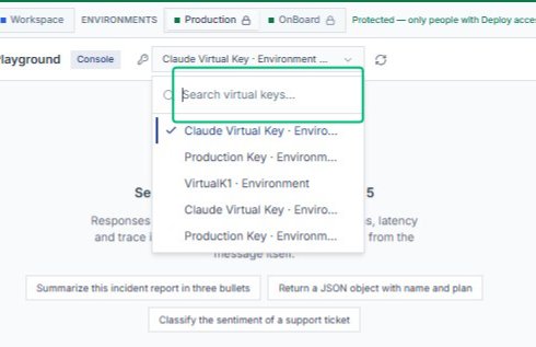 Open the virtual key search field