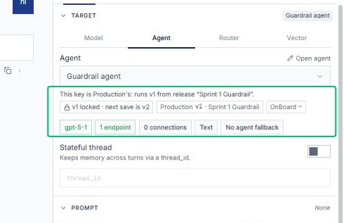 Review the Guardrail agent details