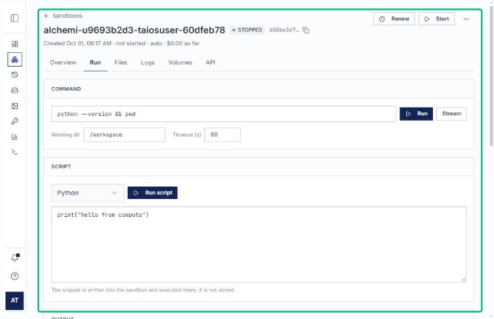 Review the instance detail page