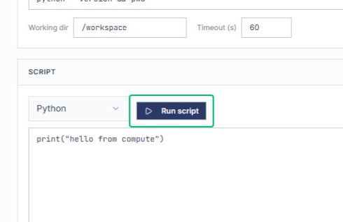 Run script