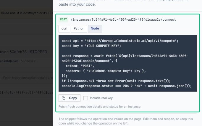 Review the Node code snippet