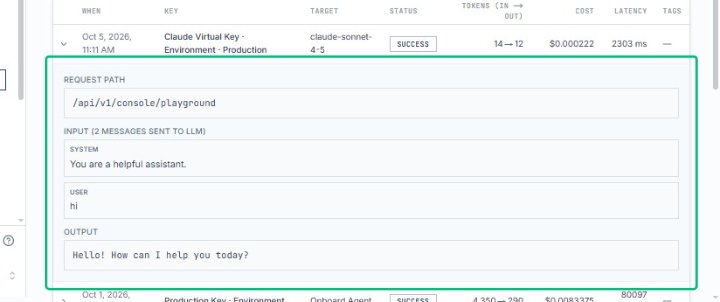 Review the REQUEST PATH section